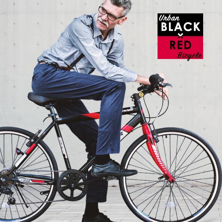 クロスバイク 初心者 自転車 白 赤 ブルー おしゃれ 26インチ シマノ7段変速 速い 通勤 通学 街乗り Eizer C808 自転車の一勝堂 通販 Yahoo ショッピング