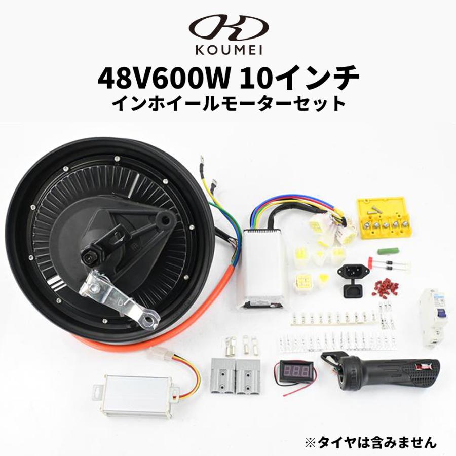 EV 電動化 10インチ インホイールモーター ハブモーター セット 48V