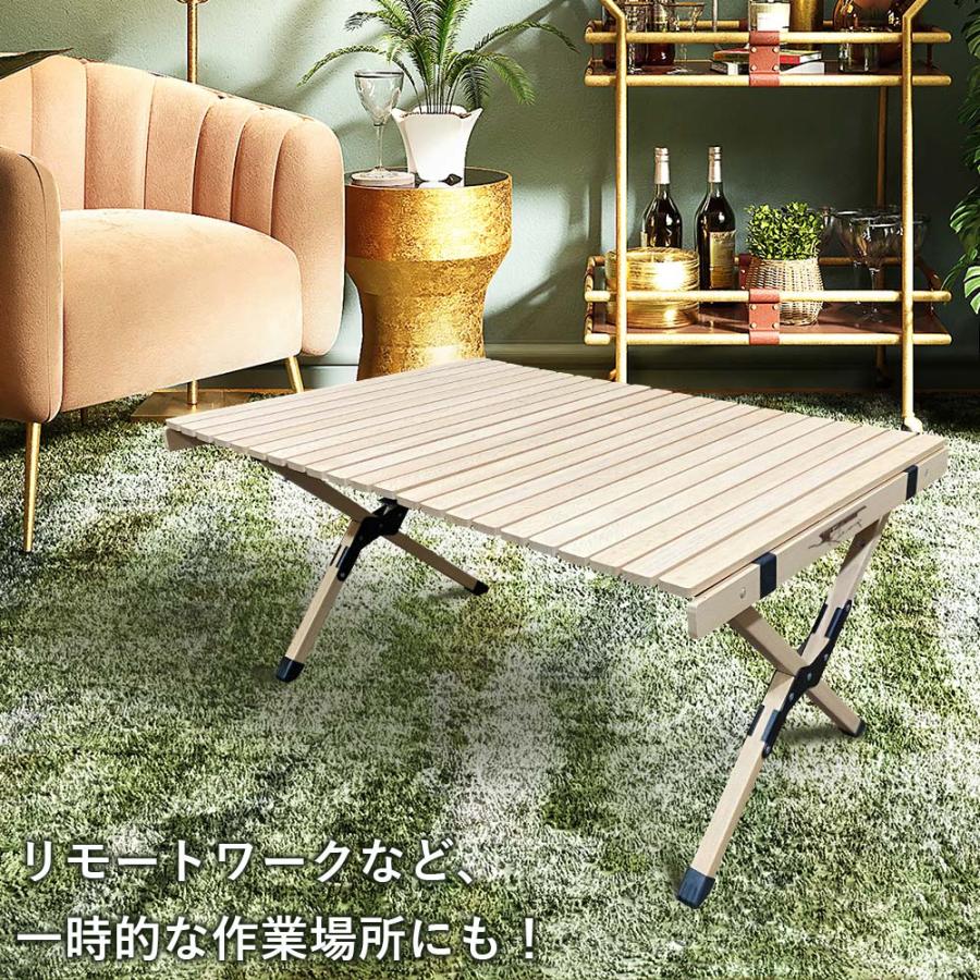 新しい季節新しい季節アウトドア 幅90cm 2~4人 木製 テーブル