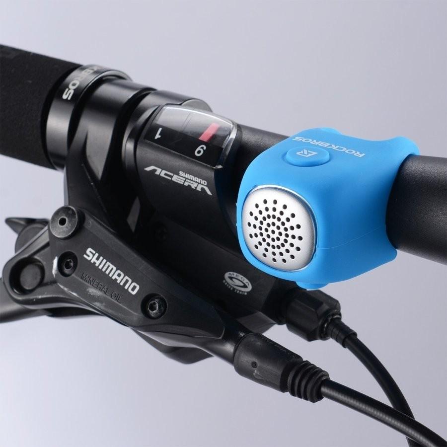 ROCKBROS ベル 自転車 警音器 青 赤 黒 紫 スポーツバイク 警笛 ブルー