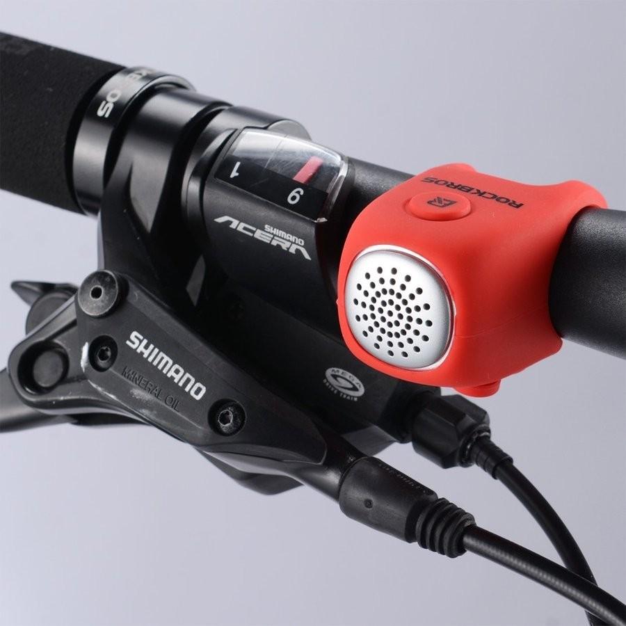 自転車ブサー、警笛 ROCKBROS ベル 自転車 警音器 青 赤 黒 紫 スポーツバイク 警笛 ブルー