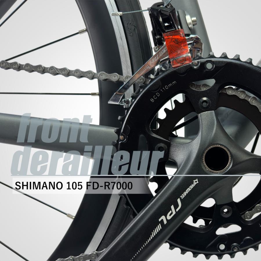 ロードバイク 自転車 SHIMANO105 22speed デュアルコントロールレバー カーボンフロントフォーク エアロフレーム TRINX SWIFT2.0｜isshoudou｜10