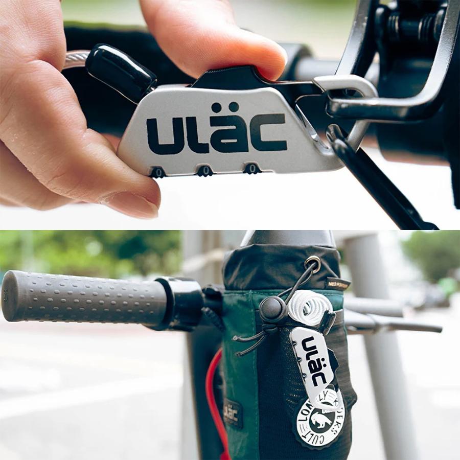 ROCKBROS 自転車 鍵 ダイヤル ワイヤーロック 軽量 Ulac 3桁 サドル