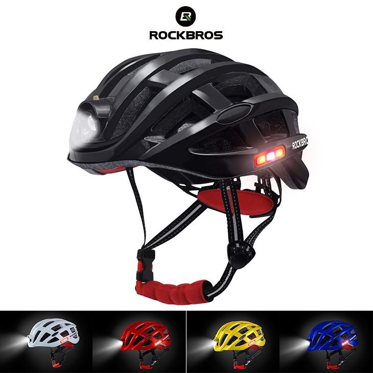 ROCKBROS ヘルメット LED ライト付 49~59cm 自転車用 ROCKBROS ヘルメット LED ライト付 49~59cm 自転車用