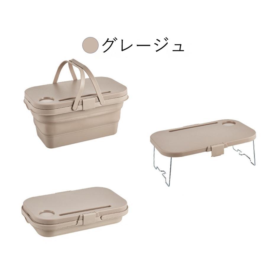 アウトドア バスケット ミニテーブル 収納ボックス シリコン アウトドア バスケット ミニテーブル 収納ボックス シリコン