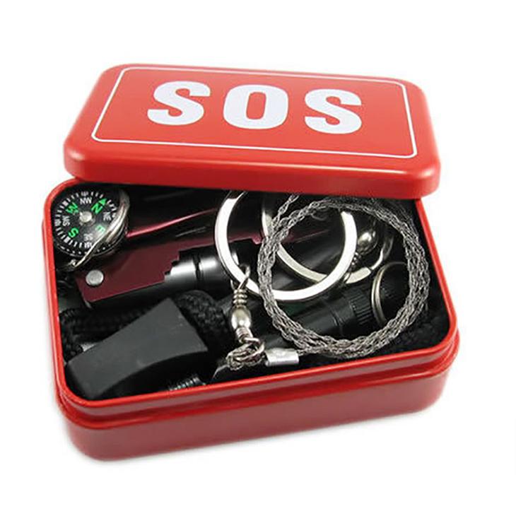 サバイバルツール 6点セット SOSキット サバイバルキット アウトドア