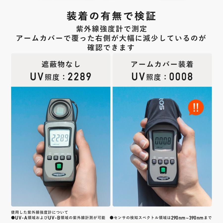 アームカバー UVカット UPF50+ 冷感 ロング 滑り止め おしゃれ メンズ