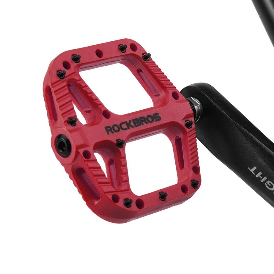 ROCKBROS(ロックブロス)自転車 ペダル 軽量 ナイロン フラットペダル