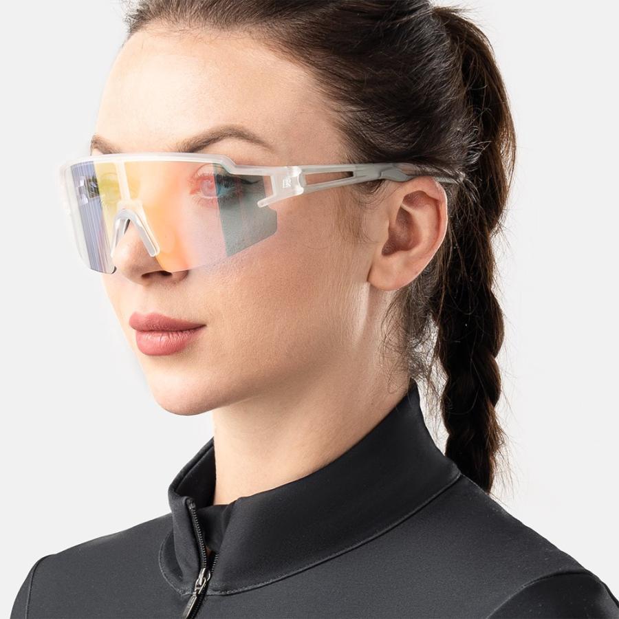 ROCKBROS 調光サングラス スポーツ クリア ミラー加工 ハーフフレーム