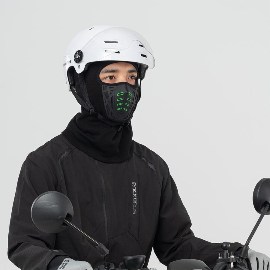 ROCKBROS バラクラバ 目出し帽 口元メッシュ 口元立体 立体形状