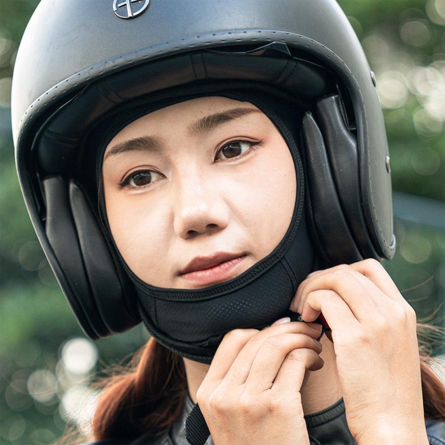 バラクラバ 接触冷感 春夏用 UPF50+ UVカット 吸汗速乾 汗だれ