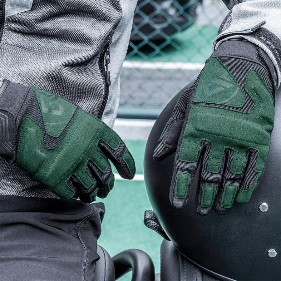 グローブ オートバイ用 真皮製 サマー フルフィンガー タッチ