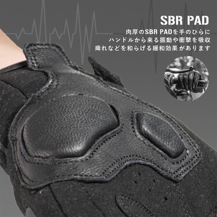 バイク グローブ フルフィンガー プロテクター 春夏秋用 スマホ