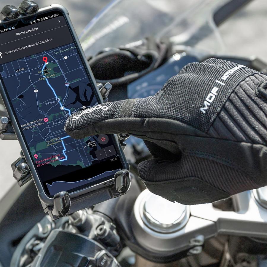 ROCKBROS 自転車 バイク グローブ 春 夏 秋 手袋 ダイヤル調整 スマホ