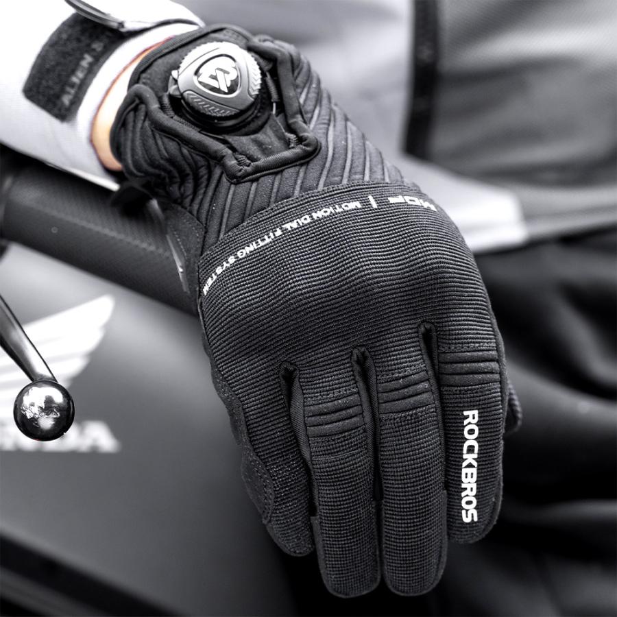 交換レンズ ROCKBROS 自転車 バイク グローブ 春 夏 秋 手袋 ダイヤル調整 スマホ