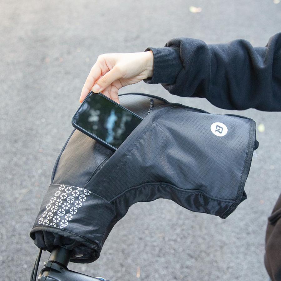 ROCKBROS ハンドルカバー 自転車 防風 防寒 保温 3Mシンサレート 撥水