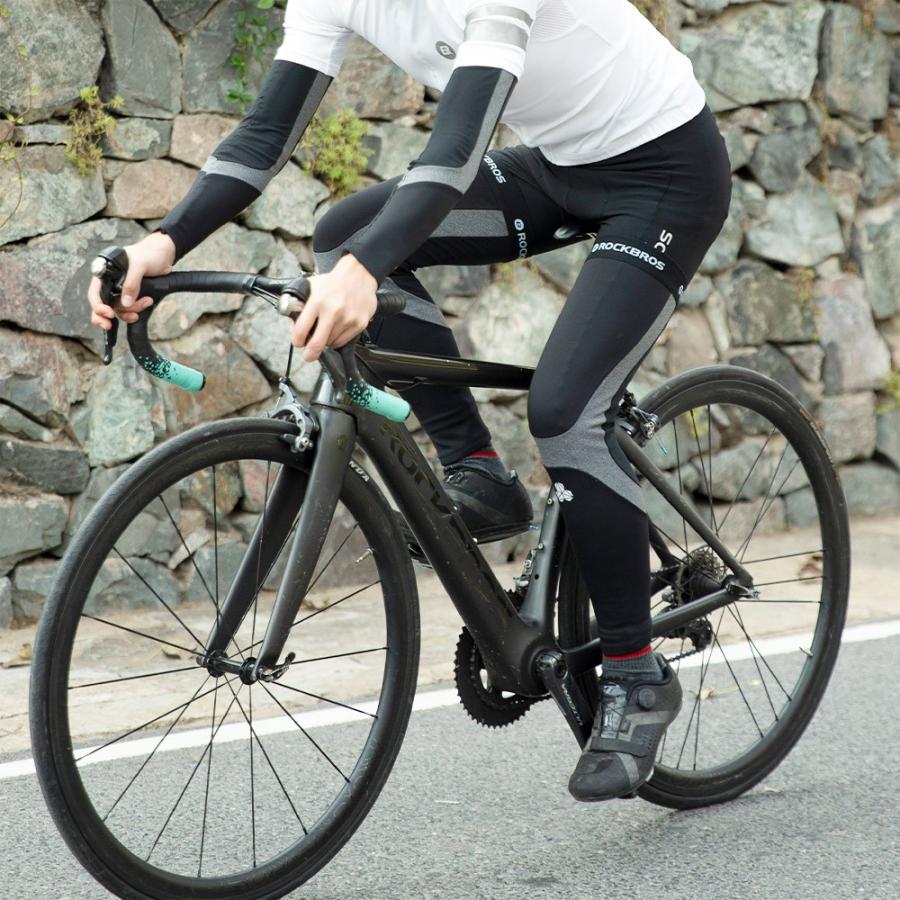 ROCKBROS レッグウォーマー レッグカバー 裏起毛 防風 防寒 保温