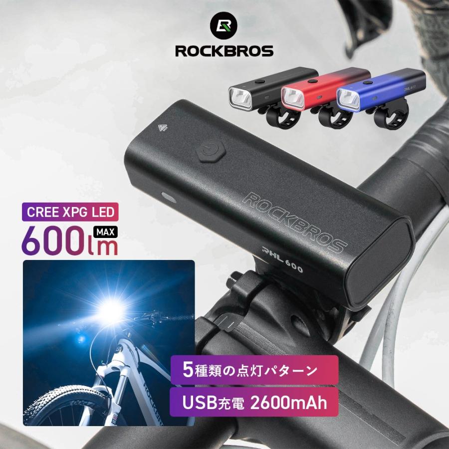 ROCKBROS ヘッドライト フロントライト サイクルライト LED ROCKBROS ヘッドライト フロントライト サイクルライト LED
