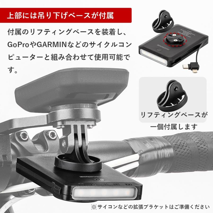 ROCKBROS ライト モバイルバッテリー 2way 充電端子 3種類対応 Type-C