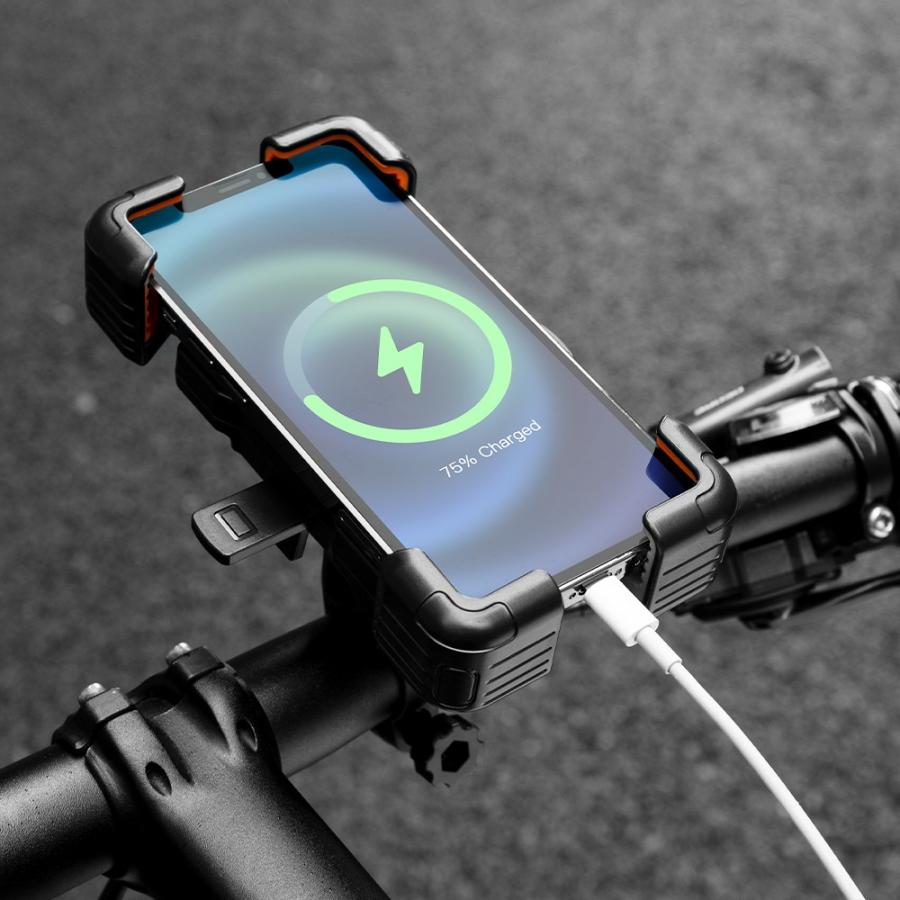 DesertWest バイク自転車 スマホホルダー 360度回転スマホスタンド Amazon.co.jp: DesertWest バイク スマホホルダー 片手操作 自転車