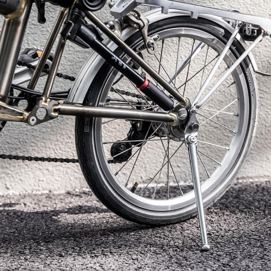 チタン製BROMPTON／16インチミニベロ用サイドスタンド・フルチタン製 ROCKBROS 自転車 スタンド サイドスタンド キックスタンド 16
