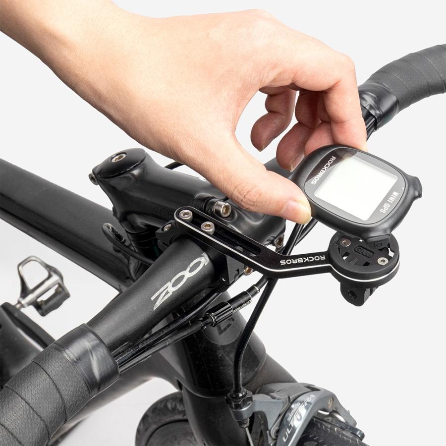 GARMIN サイコン　ロードバイク　マウント付き ROCKBROS サイコン マウント アウトフロント 右出し 片持ち