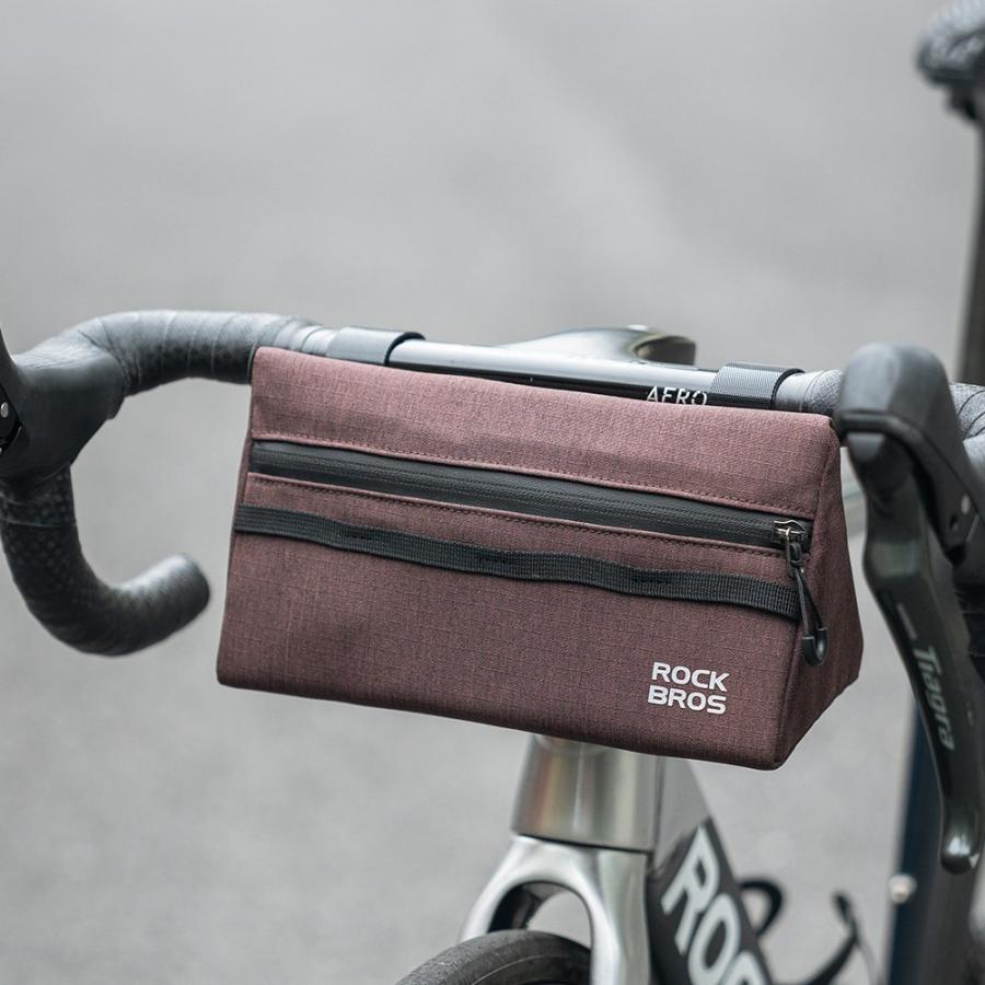 ^_^専用 三角バッグ ROCKBROS 自転車 バッグ フロント ハンドル 三角形 フラット