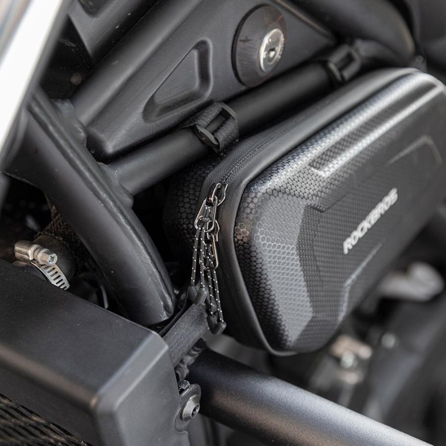 ROCKBROS サイドバッグ バイク ハード系 大容量 耐久性 撥水 耐