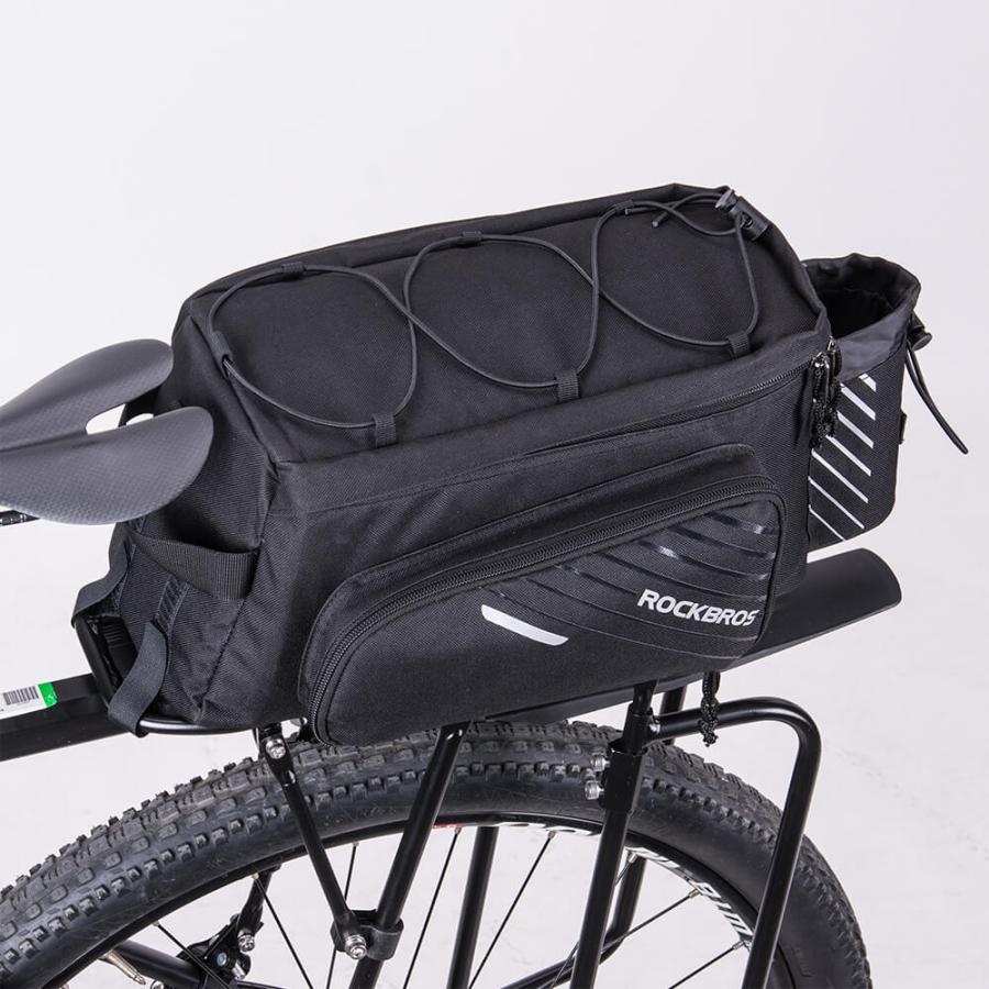 ROCKBROS 自転車 リアキャリア バッグ 大容量 最大12L 2way : 自転車の