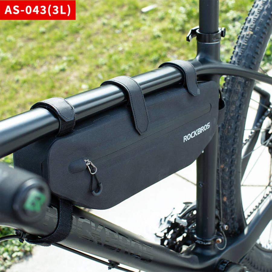 新品未使用 ROCKBROS フレームバッグ 自転車用 防水 ブラック