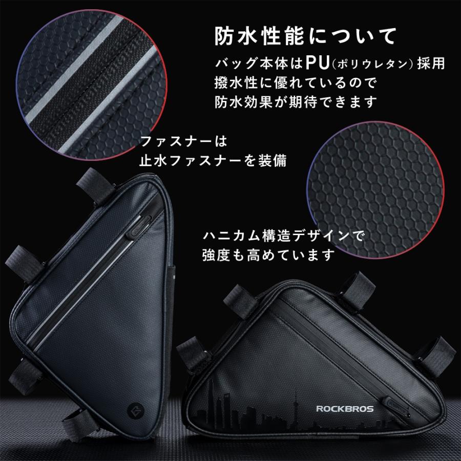 ROCKBROS トップチューブバッグ バッグ 自転車 シンプル