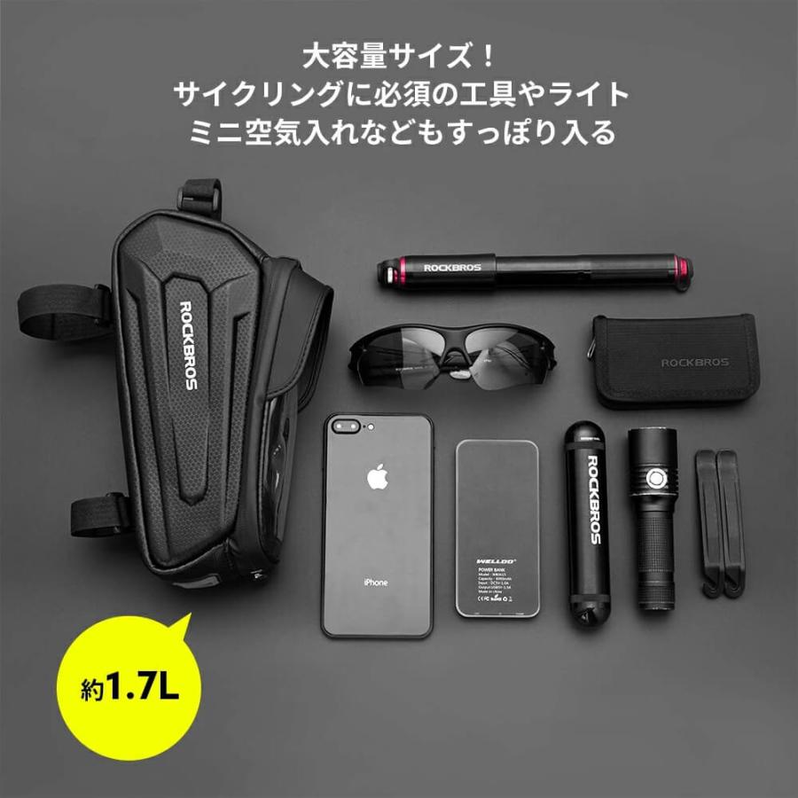 トップチューブバッグ スマホホルダー 8インチ対応 大画面スマホ