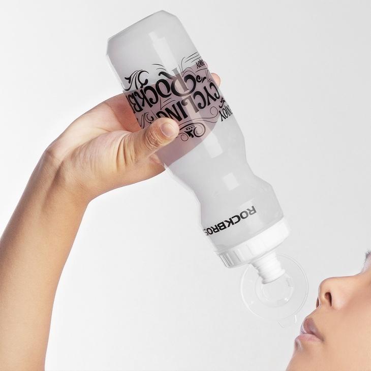 ROCKBROS ドリンクボトル 750ml スクイズボトル サイクルボトル