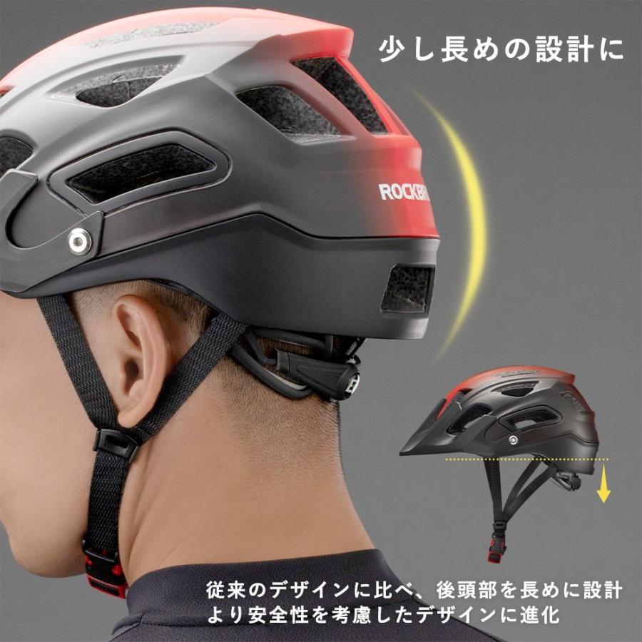 ヘルメット 自転車 バイザー付き 取り外し可能 軽量 サイズ調整可能｜isshoudou｜05