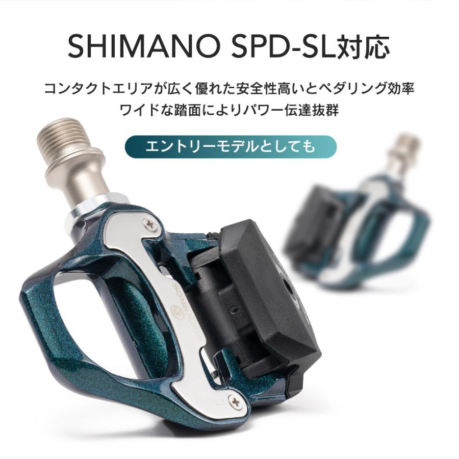 ロードバイクSHIMANOビンディングシューズ＆ペダル ビンディングペダル SHIMANO SPD-SLシューズ対応 互換 ロード