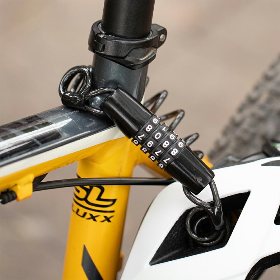 ケーブルロック ダイヤルロック 自転車ロック 鍵 暗証番号 4桁 ケーブルロック ダイヤルロック 自転車ロック 鍵 暗証番号 4桁