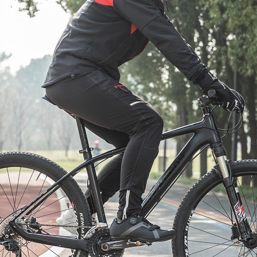 ROCKBROS サイクルパンツ 裏起毛 サイクリングパンツ
