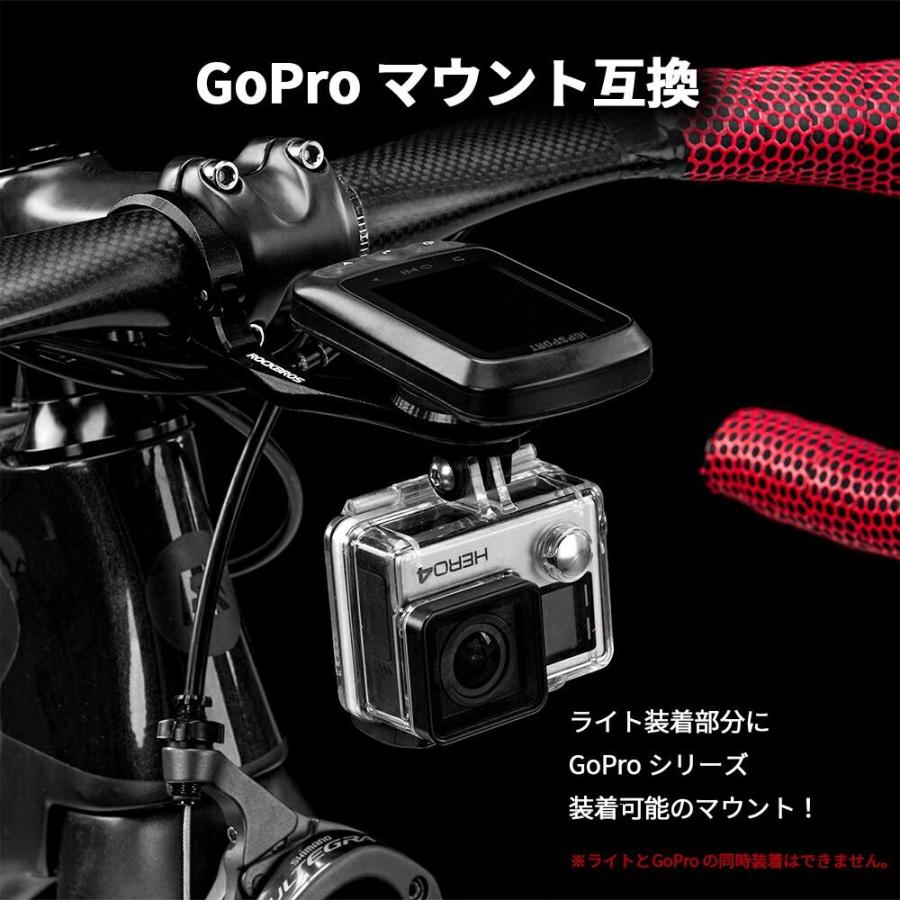 ROCKBROS サイクルライト マウントセット ヘッドライト GoPro