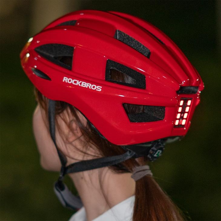 テールライト一体型 自転車用ヘルメット サイクルヘルメット