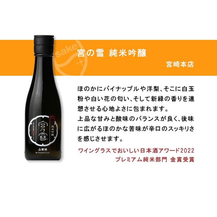 ワイングラスでおいしい日本酒アワード 2022 受賞酒 小瓶 300ml 6本 飲み比べセット 日本酒｜isshusouden-2｜08