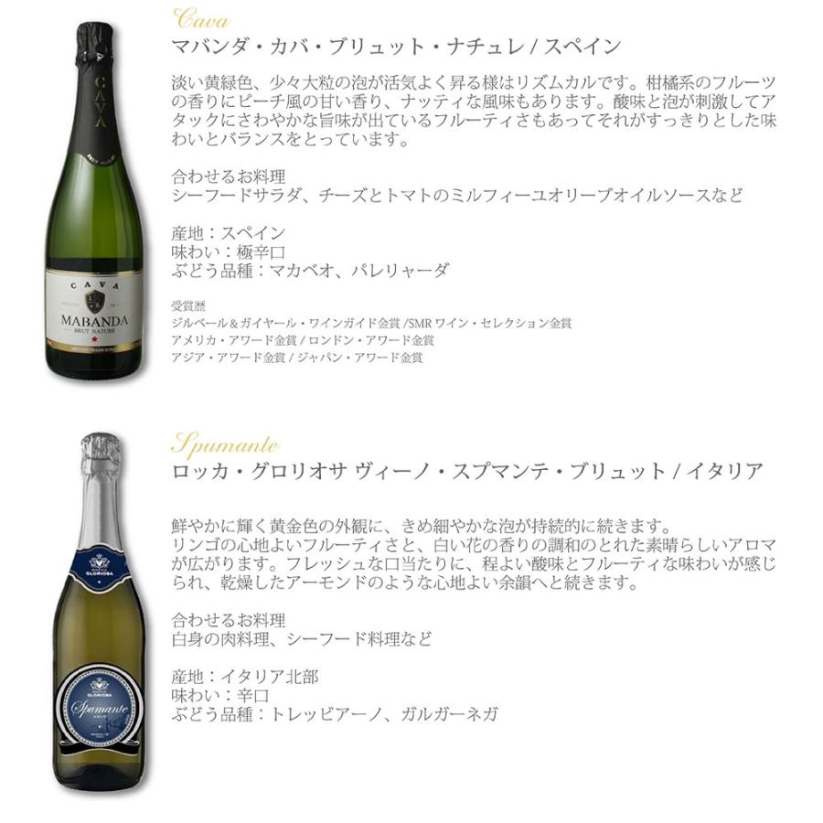 シャンパン　スパークリングワイン　白ワイン 6本セット　詰合せ　飲み比べ ワインセット 飲み比べ 激安！！シャンパーニュ入り スパークリング