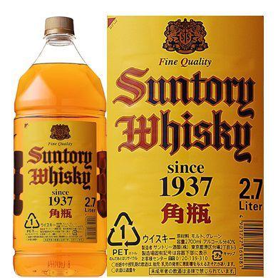 ウイスキー サントリー 角瓶 ペットボトル 2.7L whisky 2700ml｜isshusouden-2