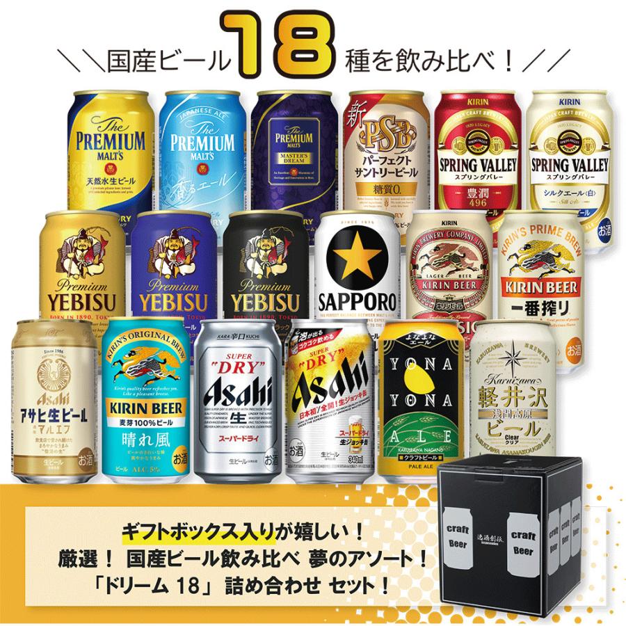 春 お祝い ビール 厳選！ 国産ビール飲み比べ 夢のアソートセット