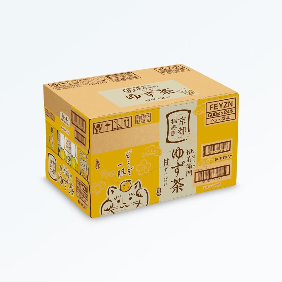 サントリー 伊右衛門 ゆず茶 お茶 600ml×24本　おまとめ買い 伊右衛門（サントリー） サントリー 伊右衛門 ゆず茶 600ml × 1ケース