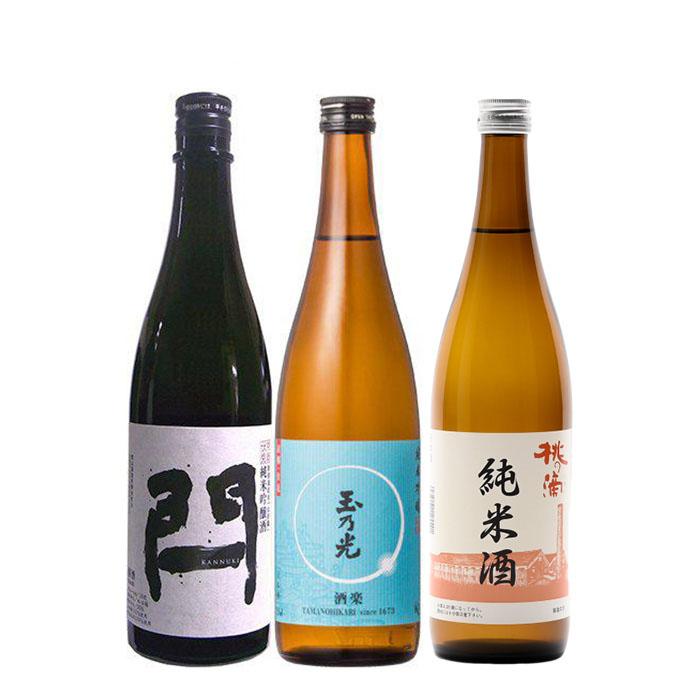 酔い夜に！京都地酒 飲み比べセット 東山 閂 玉乃光 酒楽 桃の滴