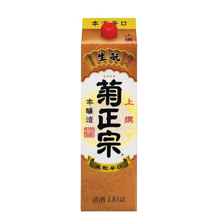 菊正宗 上撰 さけパック 本醸造 1800ml 1.8L 1本 日本酒 パック 菊正宗酒造｜isshusouden