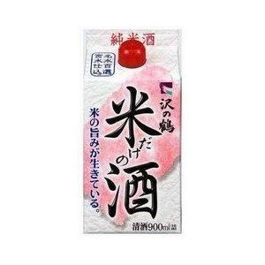 日本酒 沢の鶴 米だけの酒 パック（Ｎ）  900ml 1本