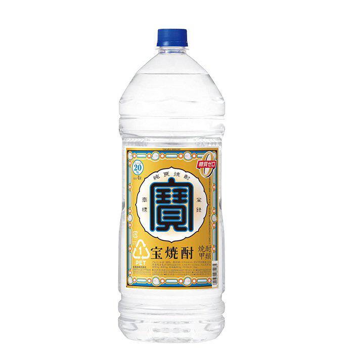 宝焼酎 20度 4L エコペット 1本 甲類焼酎 宝酒造 4000ml お酒 : 逸酒創