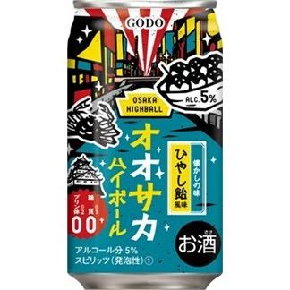 合同酒精 チューハイ オオサカハイボール ひやし飴風味 350ml 24本 1