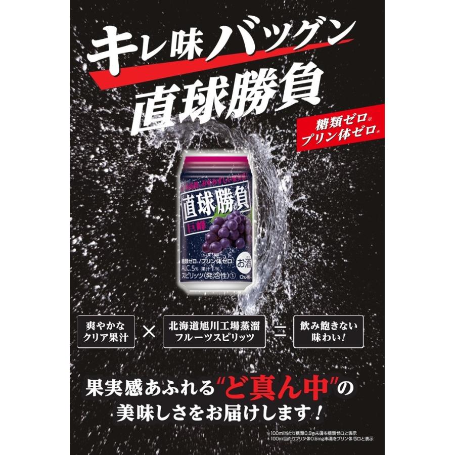 直球勝負 チューハイ 巨峰 350ml 24本 1ケース 合同酒精 : 逸酒